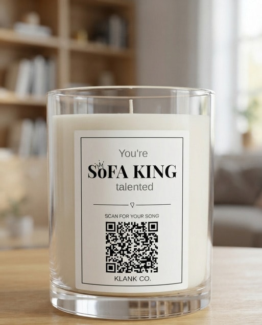 Thanks for being SOFA KING Amazing candle
