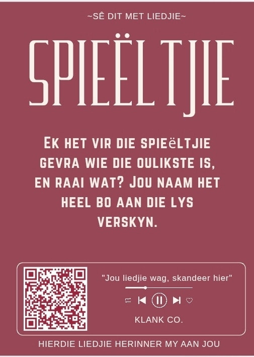 Spieëltjie — Ek het vir die spieëltjie gevra wie die oulikste is, en raai wat? Jou naam het heel bo aan die lys verskyn.