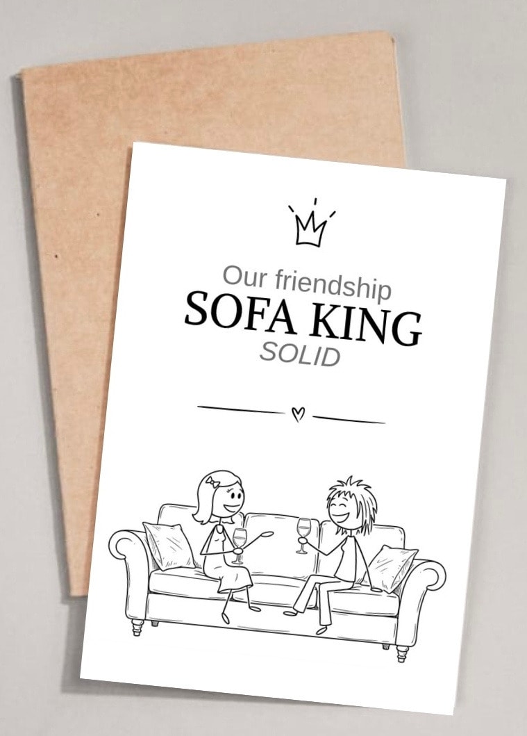 Our friendship SOFA KING solid